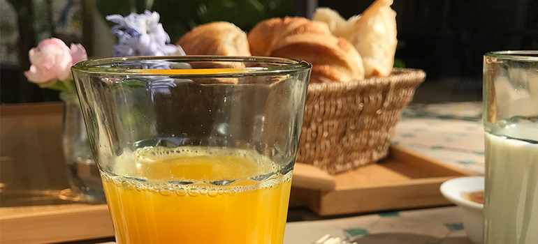 petit déjeuner bio casa musa