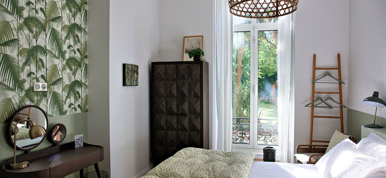 Chambre Palmes casa musa nice Chambre Palmes casa musa nice